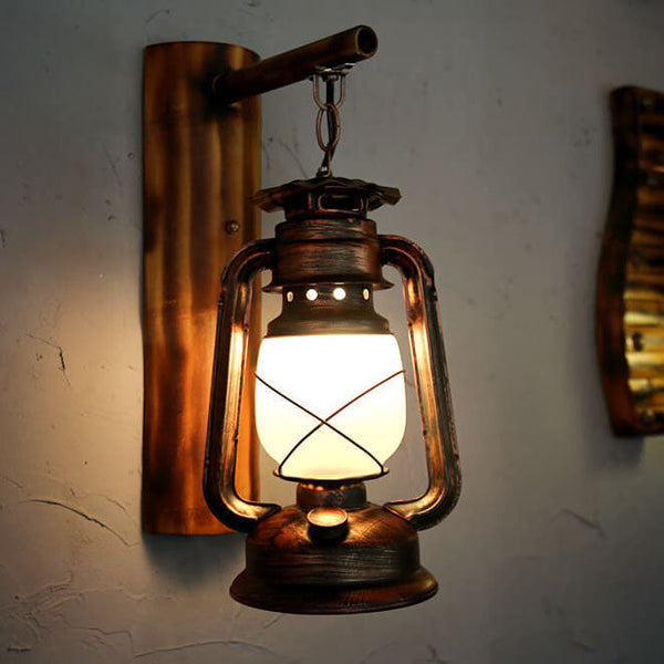 Eenflammige Lantaarn Wandlamp – Elegante Binnen- en Buitenverlichting voor Gezellige Ruimtes