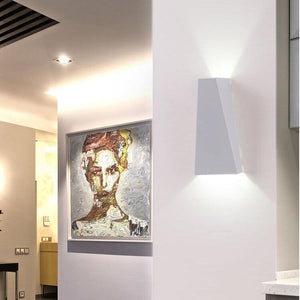 Trapezium Dual LED Wandlamp – Moderne Binnen- & Buitenverlichting voor Thuis