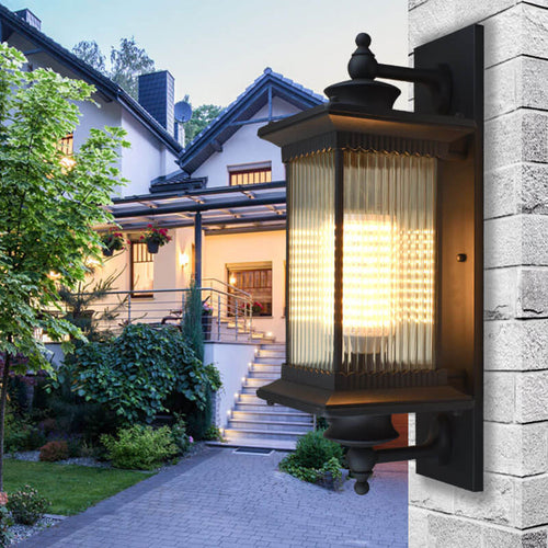 Rechthoekige LED Buiten Wandlamp – Vintage Industrieel Design
