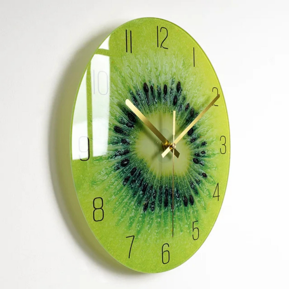 Grote Moderne Glazen Wanduhr – Elegante Decoratieve Klok voor Keuken & Woonkamer