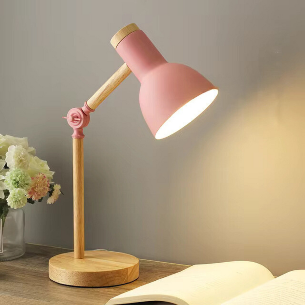 EvoLite Moderne Houten Tafellamp – Minimalistische Nachtlamp & Bureauverlichting