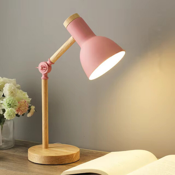 EvoLite Moderne Houten Tafellamp – Minimalistische Nachtlamp & Bureauverlichting
