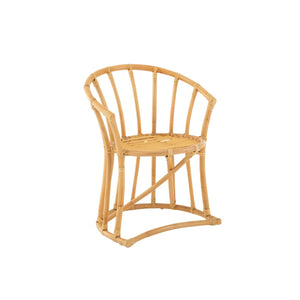 J-Line rotan stoel met kussen – natuurlijk bruin – 60x61x70 cm