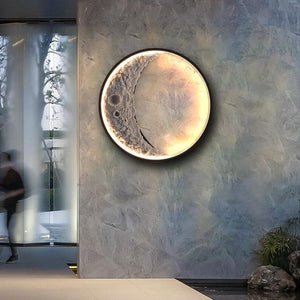 Elif Moderne Maansvormige Buitenwandlamp – IP65 Waterdicht LED Armatuur voor Tuin & Terras