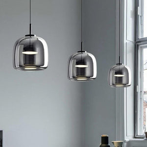 NoirGlass Hanglamp – Elegant Zwart Glas voor Moderne Interieurs (2 Pack)