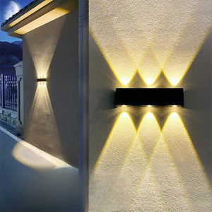 Solar Buitenwandlamp – Up & Down LED Verlichting, Weerbestendige Zonne-energie Lamp voor Tuin & Terras
