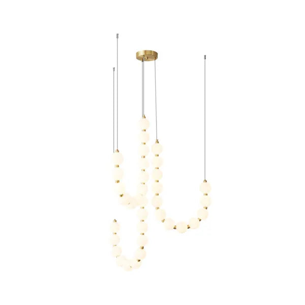 Glamoureuze Witte Kroonluchter Hanglamp – Elegante LED Plafondlamp voor Thuis