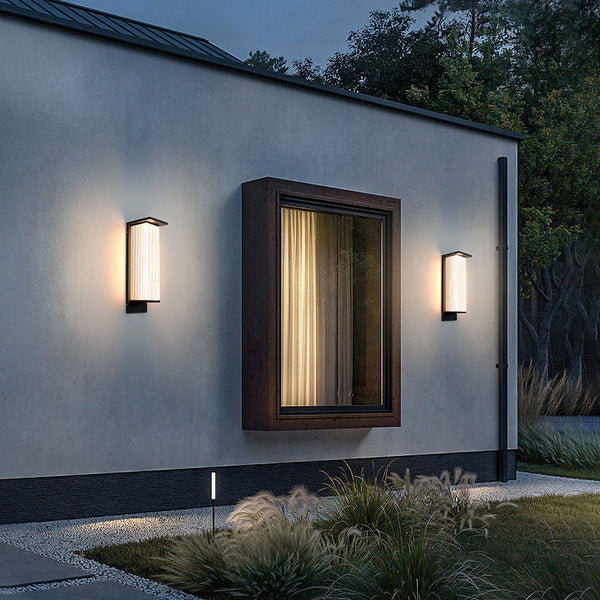 Rechthoekige Zonne LED Buitenlamp – Weerbestendige Wandlamp voor Tuin & Terras