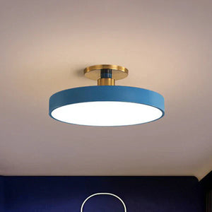 Noordse Ronde LED-Plafondlamp – Minimalistische Moderne Woonverlichting, Warm & Neutraal Licht