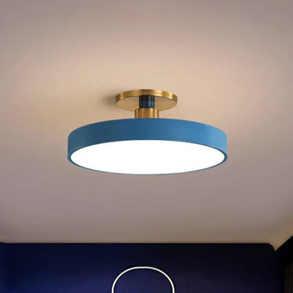 Noordse Ronde LED-Plafondlamp – Minimalistische Moderne Woonverlichting, Warm & Neutraal Licht