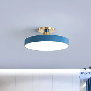 Noordse Ronde LED-Plafondlamp – Minimalistische Moderne Woonverlichting, Warm & Neutraal Licht