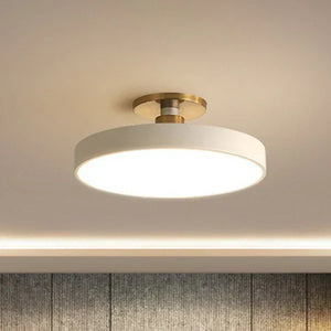 Noordse Ronde LED-Plafondlamp – Minimalistische Moderne Woonverlichting, Warm & Neutraal Licht