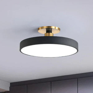 Noordse Ronde LED-Plafondlamp – Minimalistische Moderne Woonverlichting, Warm & Neutraal Licht