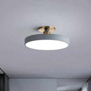 Noordse Ronde LED-Plafondlamp – Minimalistische Moderne Woonverlichting, Warm & Neutraal Licht