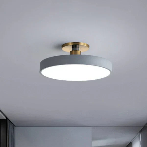 Noordse Ronde LED-Plafondlamp – Minimalistische Moderne Woonverlichting, Warm & Neutraal Licht