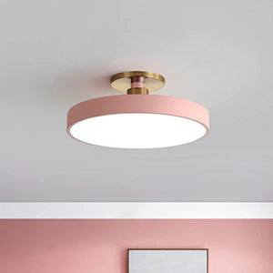 Noordse Ronde LED-Plafondlamp – Minimalistische Moderne Woonverlichting, Warm & Neutraal Licht