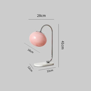 Elegante Glazen Tafellamp met Warm Licht – Modern Rond Design voor Woonkamer & Slaapkamer