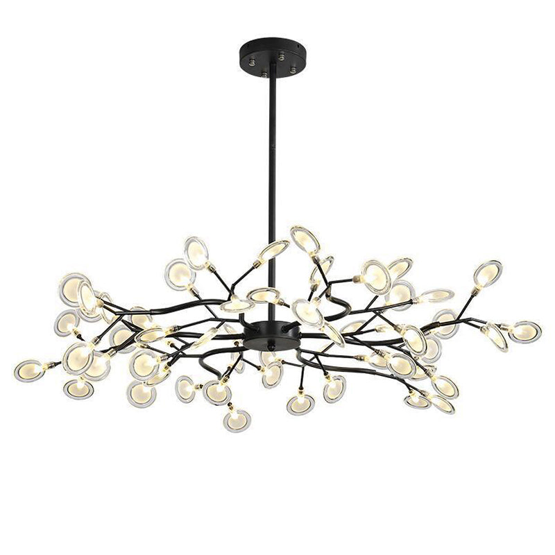 Door Vuurvliegjes Geïnspireerde LED Kroonluchter Hanglamp – Moderne Plafondlamp