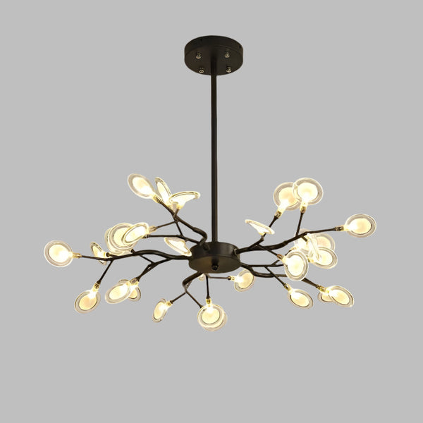 Door Vuurvliegjes Geïnspireerde LED Kroonluchter Hanglamp – Moderne Plafondlamp