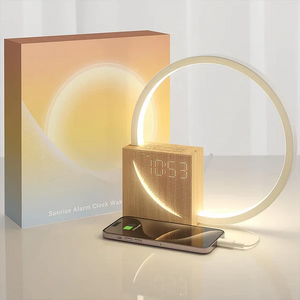 Slimme Touch Bedlamp met Wekker – Instelbaar LED Licht voor Moderne Slaapkamers
