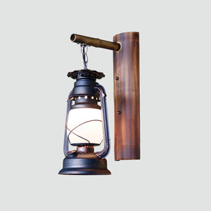 Eenflammige Lantaarn Wandlamp – Elegante Binnen- en Buitenverlichting voor Gezellige Ruimtes