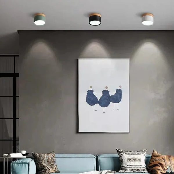 Slanke Scandinavische LED Spotplafondlamp – Moderne Noordse Halverlichting