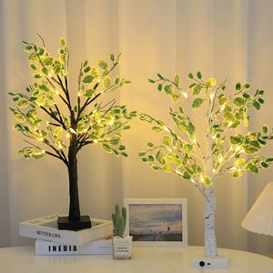 LED Bladboom voor Woondecoratie – Feestelijke Verlichte Binnendecoratie