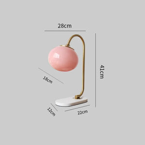 Elegante Glazen Tafellamp met Warm Licht – Modern Rond Design voor Woonkamer & Slaapkamer