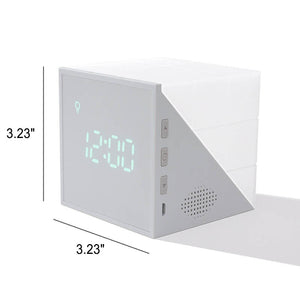 Moderne Kubus LED Wekker – Instelbare Helderheid, Digitaal Display & Stijlvolle Woondecoratie