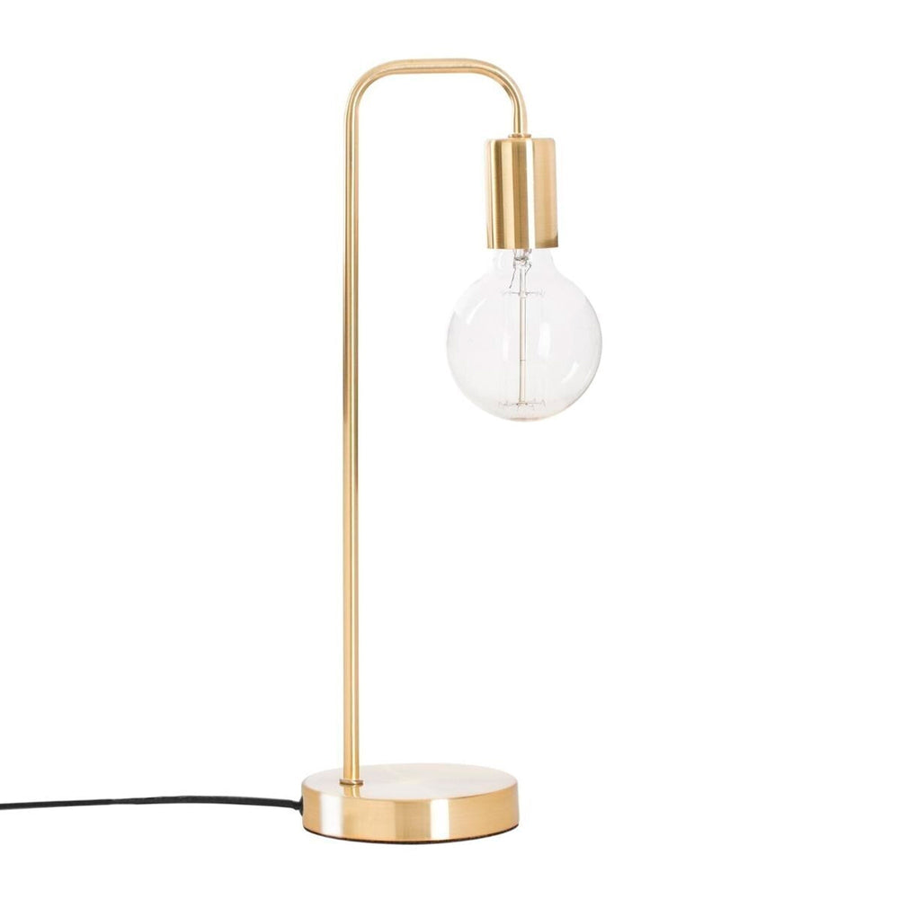 Gebogen Vintage Tafellamp – Retro Verlichting voor Gezellige Interieurs