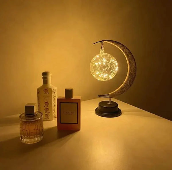 Maan Geïnspireerde LED Tafellamp met Touch – Sfeervolle Woondecoratie voor Slaapkamer & Woonkamer