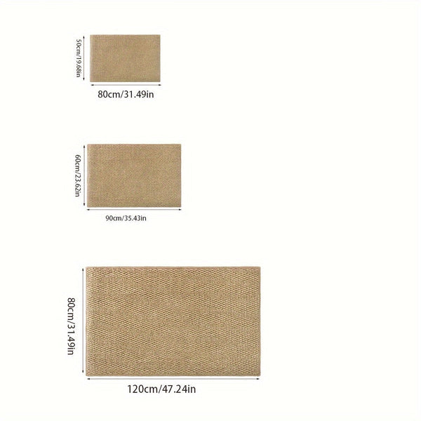 Wasbare Deurmat met Jute-Effect – Absorberend, Antislip & Stijlvol Woonaccent