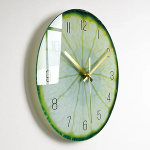 Grote Moderne Glazen Wanduhr – Elegante Decoratieve Klok voor Keuken & Woonkamer