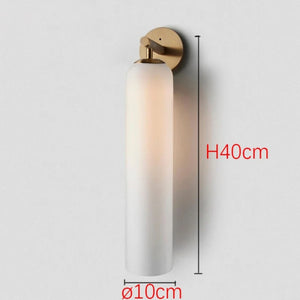 Minimalistische Glazen Wandlamp – Moderne Scandinavische LED Wandverlichting