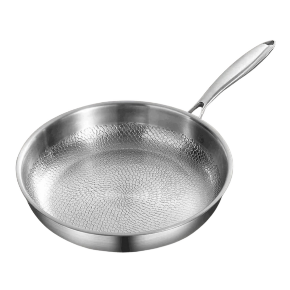 Titanium Gehamerde Pan – Duurzaam, Gifvrij & Stijlvol Kookgerei voor Elke Keuken