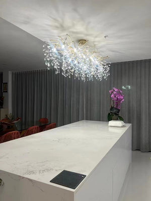 Elegante Takkenkroonluchter Plafondlamp – Moderne Kristallen Hanglamp