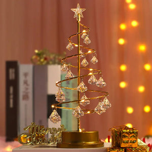 LuminFir Decoratieve Tafel Lamp in Kerstboomvorm – LED Feestelijke Woondecoratie, USB Oplaadbaar