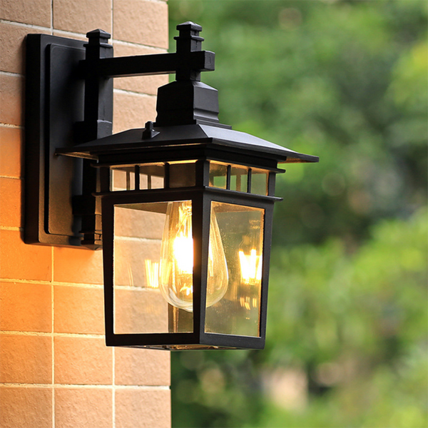 Elegante Zwarte Buitenwandlamp Alessio – Moderne Tuin- & Terrasverlichting