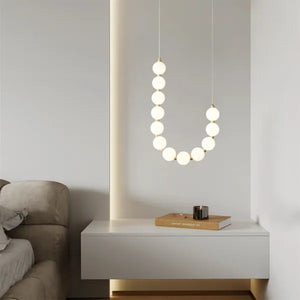 Glamoureuze Witte Kroonluchter Hanglamp – Elegante LED Plafondlamp voor Thuis