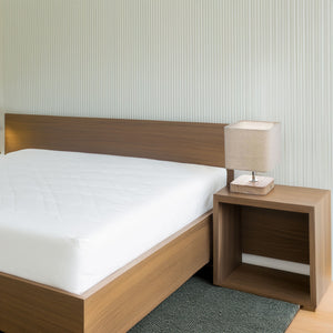Minimalistische Natuurlijke Tafellamp – Elegante Stoffen & Glazen Verlichting voor Thuis