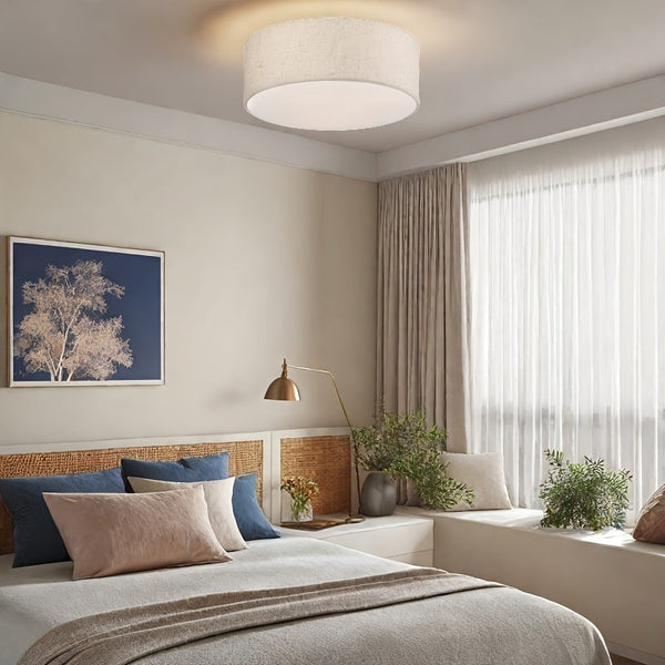 Moderne Plafondlamp in Trommelvorm – Elegante Verlichtingsoplossing voor Thuis