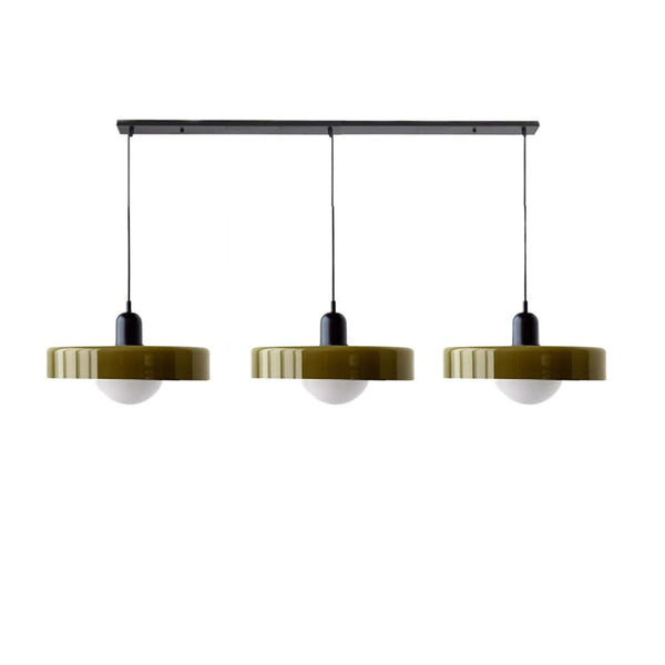 TrioGlow Hanglamp – Stijlvolle Drie Gekleurde Glazen Kappen voor Moderne Verlichting