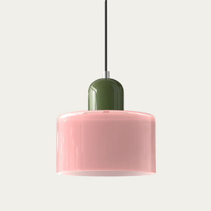 Abstracte Glazen Hanglamp 15x17cm – Moderne LED Hanglamp met Instelbare Lichtkleur voor Eetkamer & Woonkamer