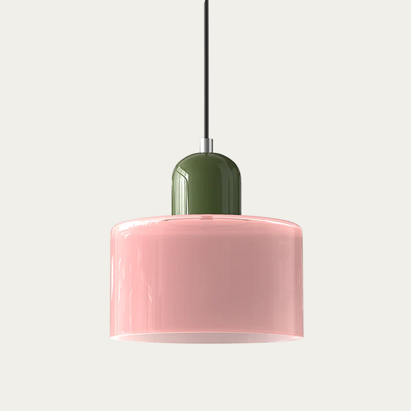 Abstracte Glazen Hanglamp 15x17cm – Moderne LED Hanglamp met Instelbare Lichtkleur voor Eetkamer & Woonkamer