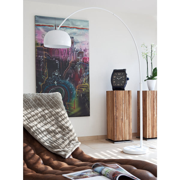 Elegante Bogenlamp – Retro 60s & 70s Design met Marmeren Voet & Dimmer