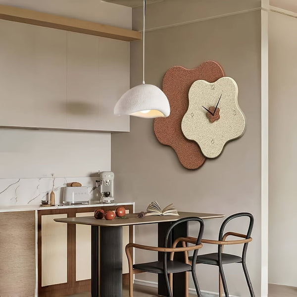 Moderne Witte Hanglamp – Retro Mid-Century Design Ø50cm