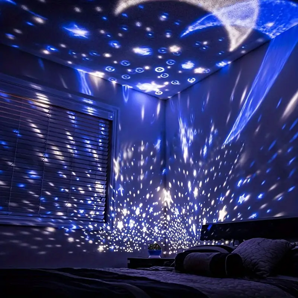 360° Sterrenhemel Projector met Rustgevende Muziek  Sfeerverlichting en Slaapkamerdecoratie