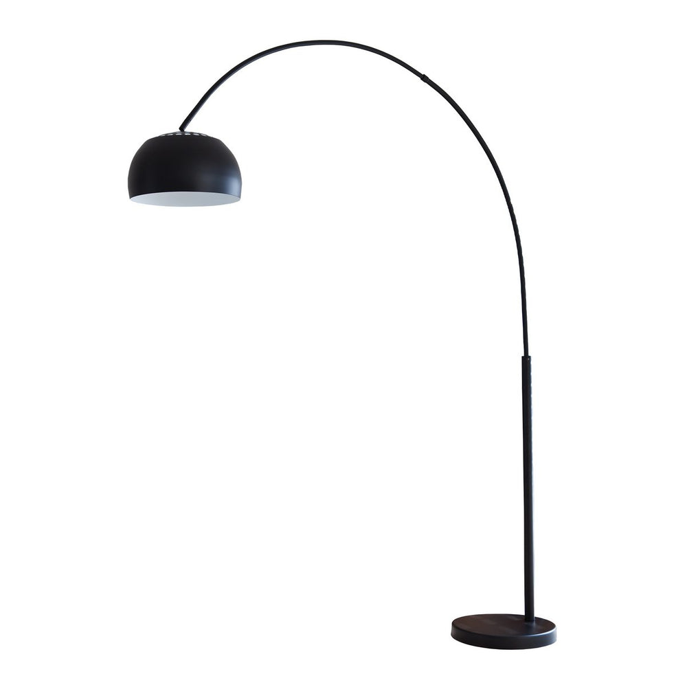 Elegante Boogvloerlamp 195 cm | Retro Zwarte Woonkamerverlichting