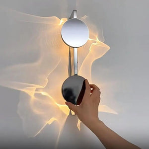 ChromeGlow | Moderne Ronde LED Wandlamp – Minimalistisch Design in Roestvrij Staal