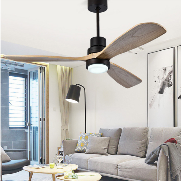 Moderne Plafondventilator met Afstandsbediening – Scandinavisch Design & LED Licht voor Woon- en Slaapkamer